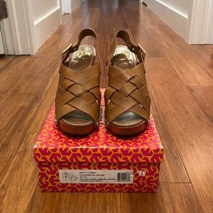 Tory Burch Jodie Tumbled Leather Platform heel